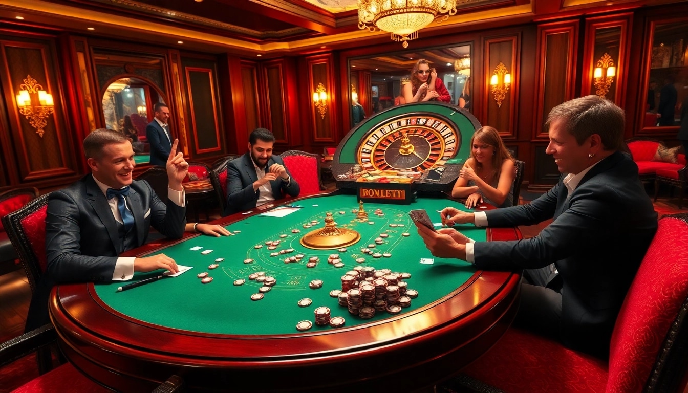 Experience the thrill of winning at 68VIP's luxurious casino games with vibrant poker tables.