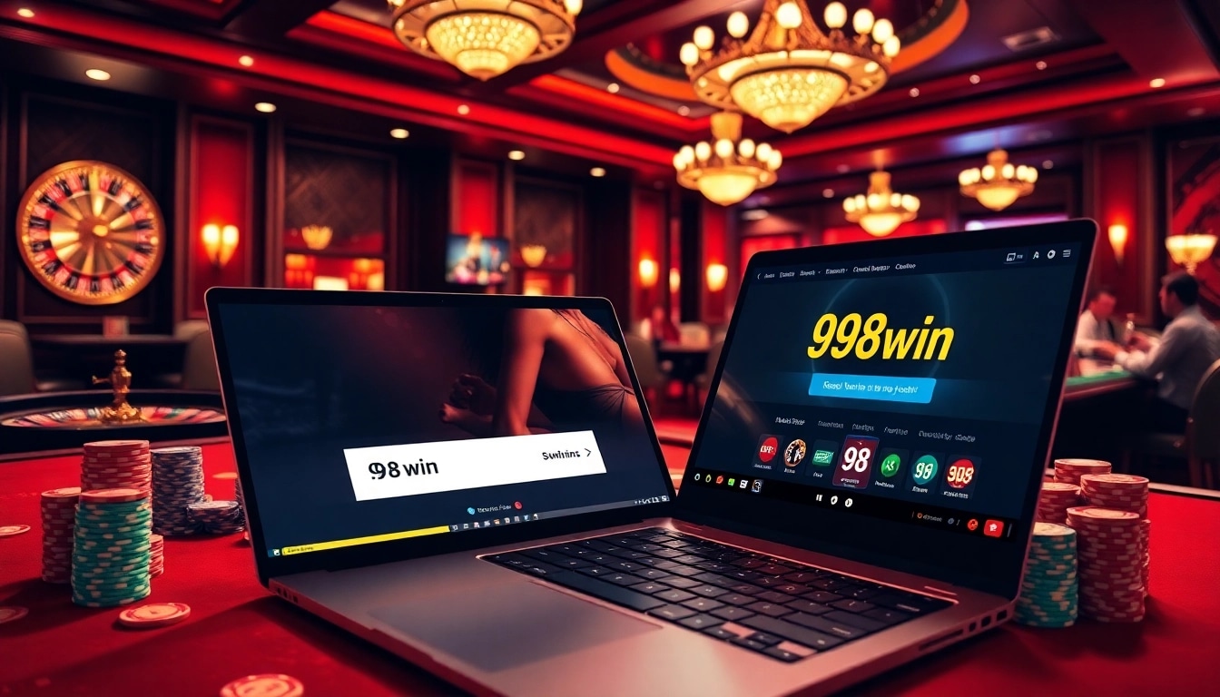 Engage with the thrilling atmosphere of the casino featuring the 98win link for your gaming experience.