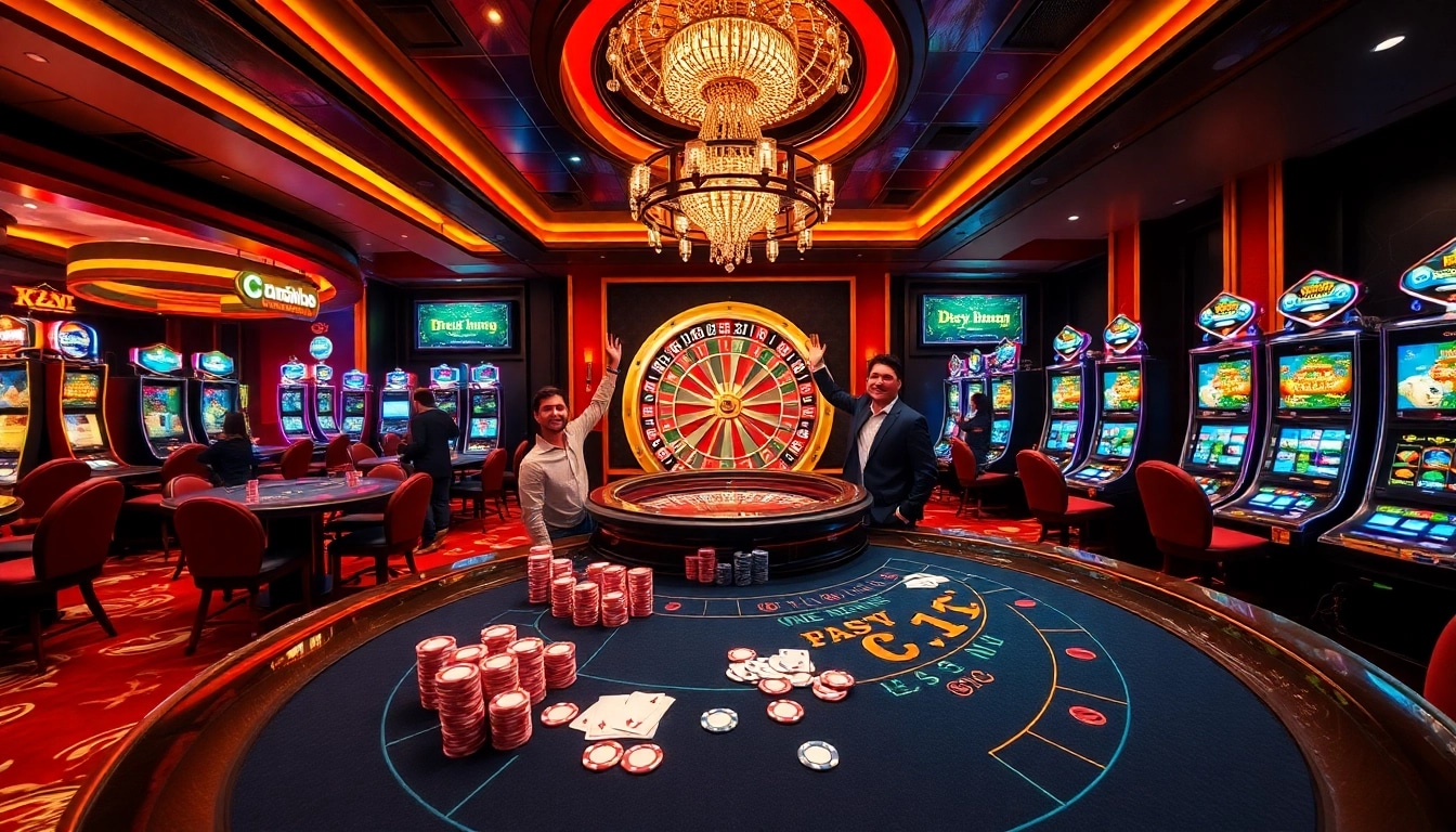 Experience thrilling casino action at https://kjc365.com/ with engaging gaming tables and vibrant atmosphere.