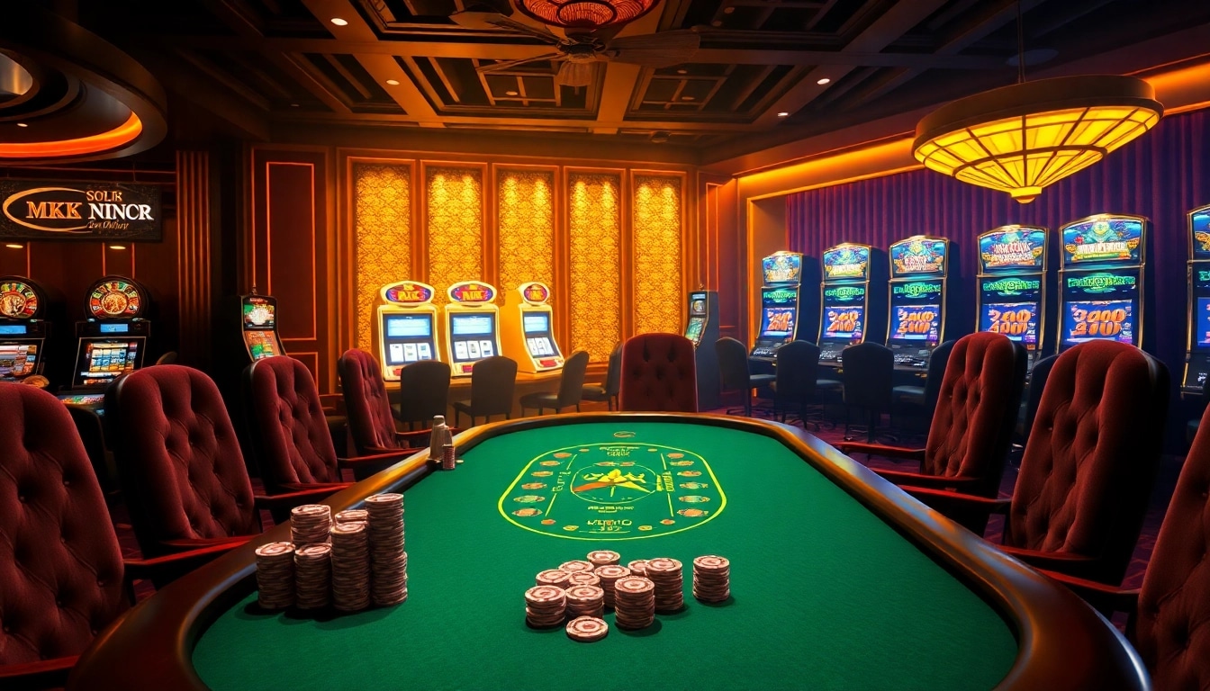 Players placing bets at a luxury casino poker table showcasing strategic MK8 gaming excitement.