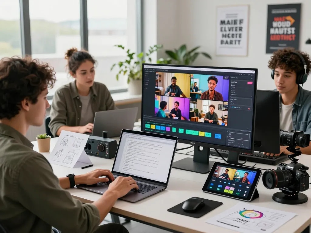 Seedance AI collaborative workspace showcasing video production innovation with creators using technology