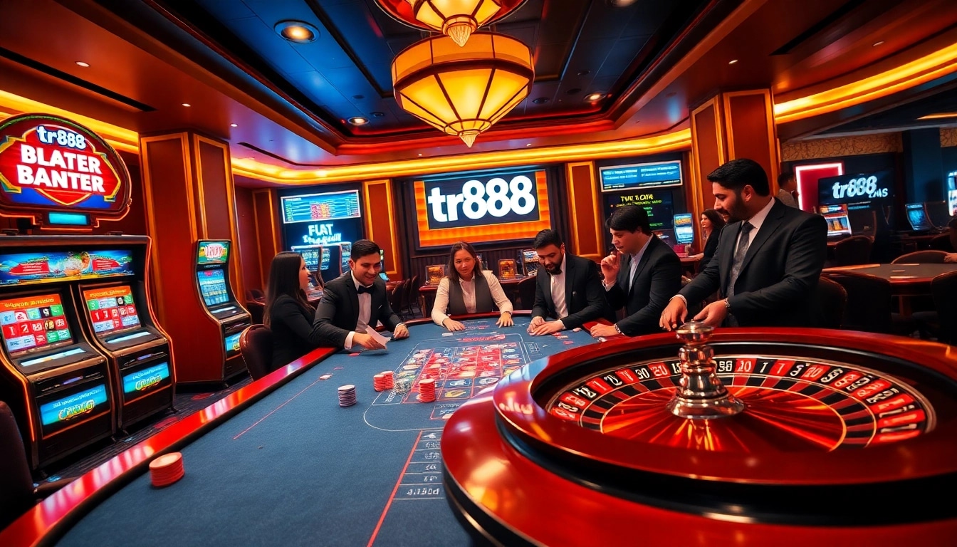 Experience the excitement of gambling at tr88 with vibrant casino tables and dynamic gameplay.