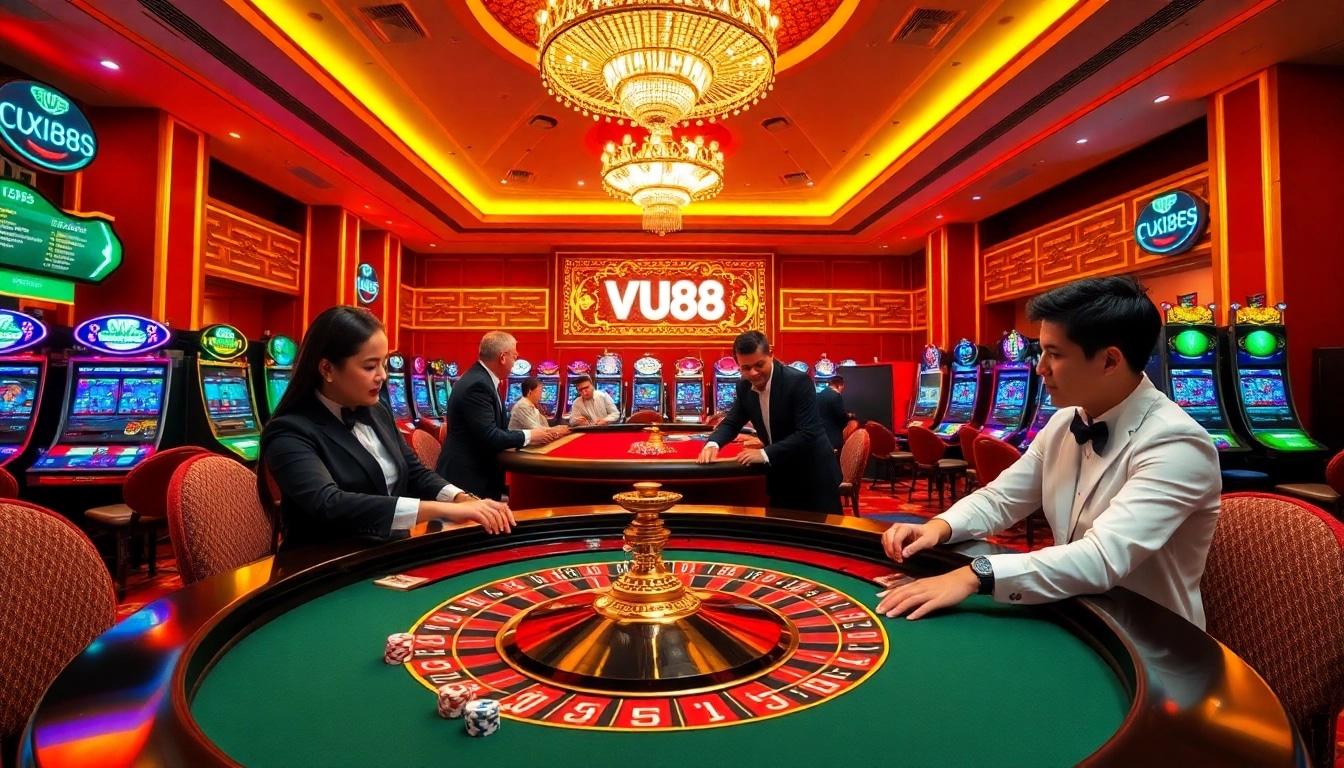 Experience the luxury and excitement of VU88 casino with engaging games and vibrant atmosphere.