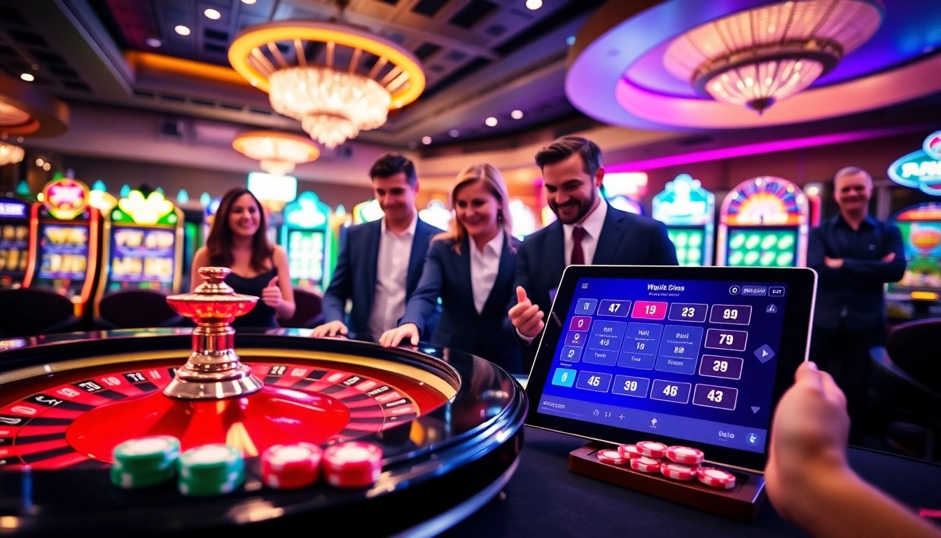 Experience thrilling gaming at https://gg888.info/ with vibrant casino tables and lively players enjoying games.