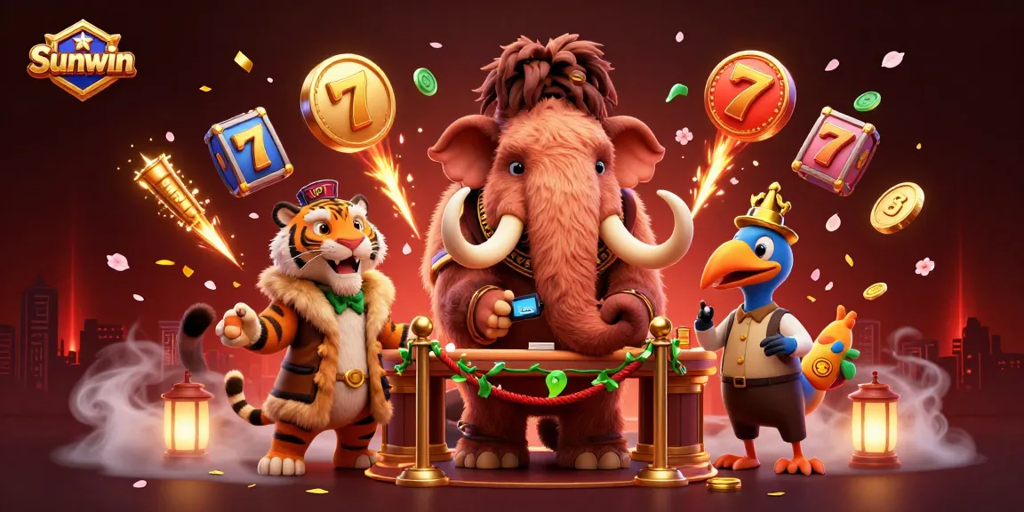 Experience exhilarating casino action with Sunwin's vibrant atmosphere featuring lively characters and engaging elements.