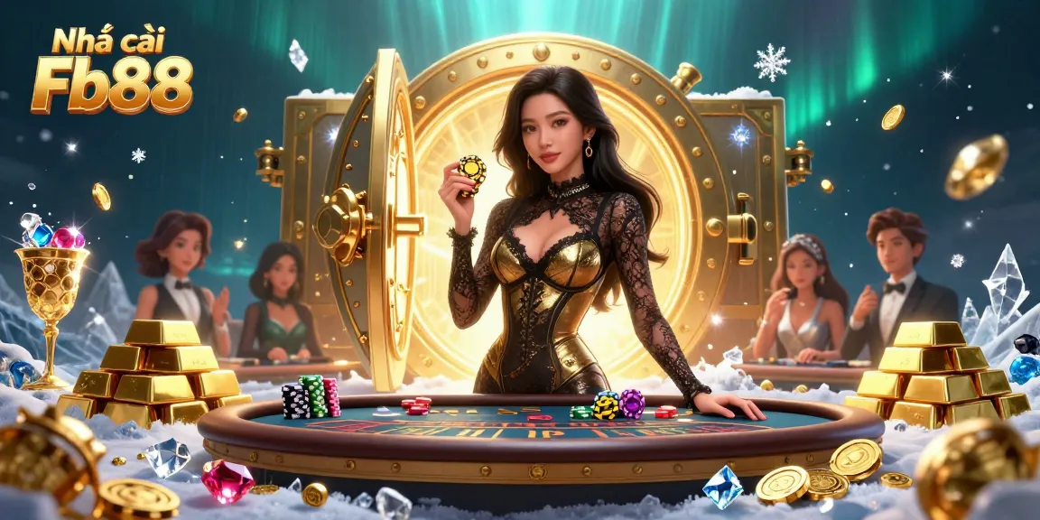 Experience high-stakes gaming at Nhà cái Fb88 featuring a glamorous baccarat atmosphere.