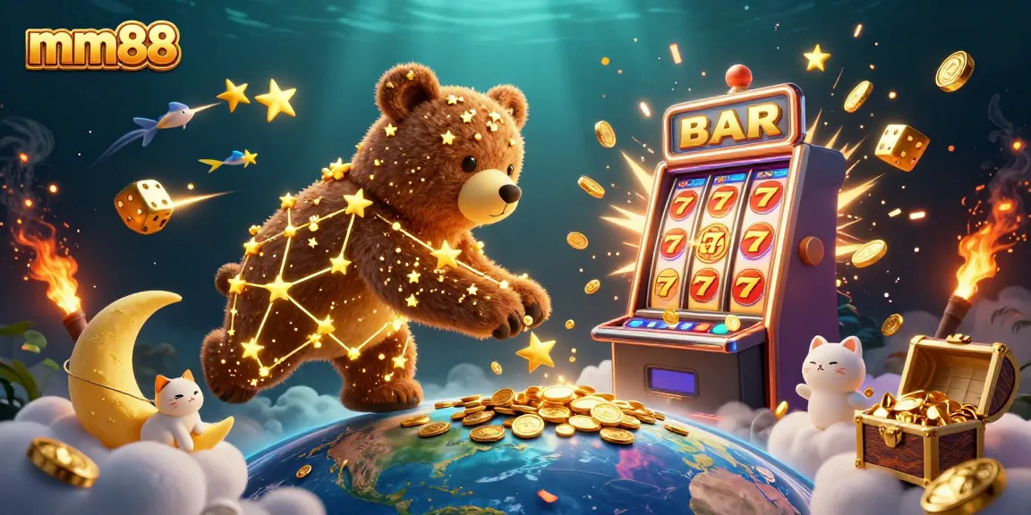 Experience jackpot thrills with mm88 through vibrant slot machines and sparkling coins.