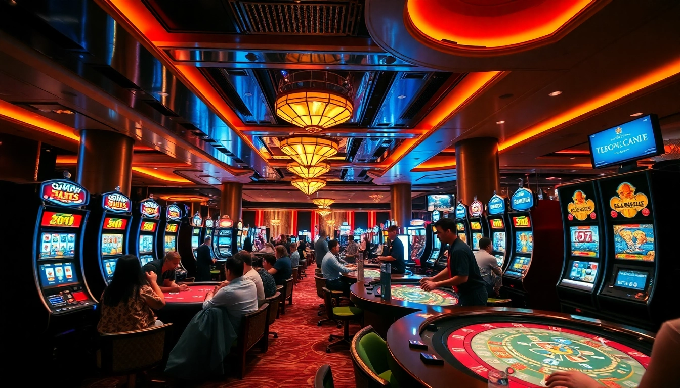 Exciting atmosphere at ku1111 casino with players engaging in vibrant gaming experiences.