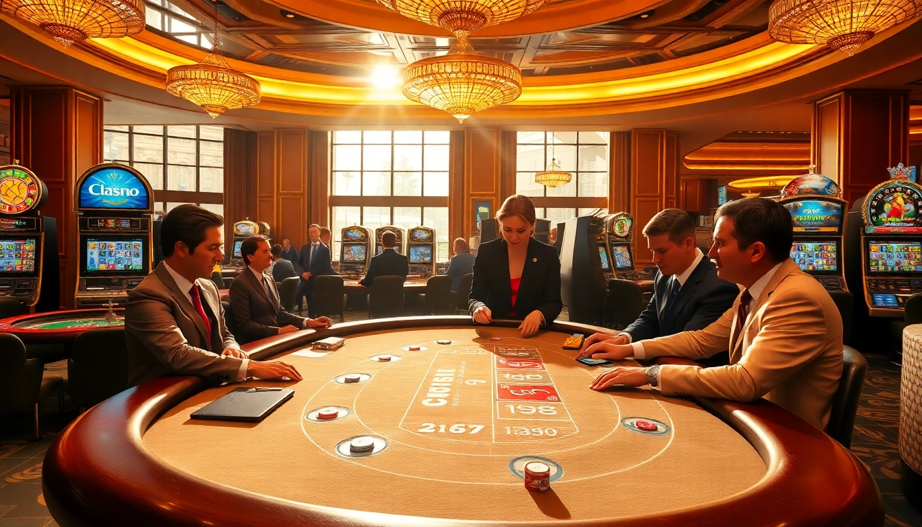 Experience high-stakes gameplay at with thrilling blackjack action and luxurious casino elements.