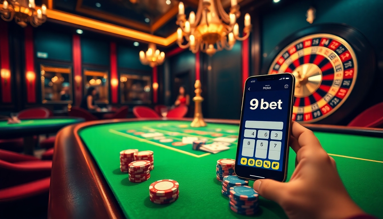 Engaged players enjoying exciting casino games with 9bet's vibrant interface.