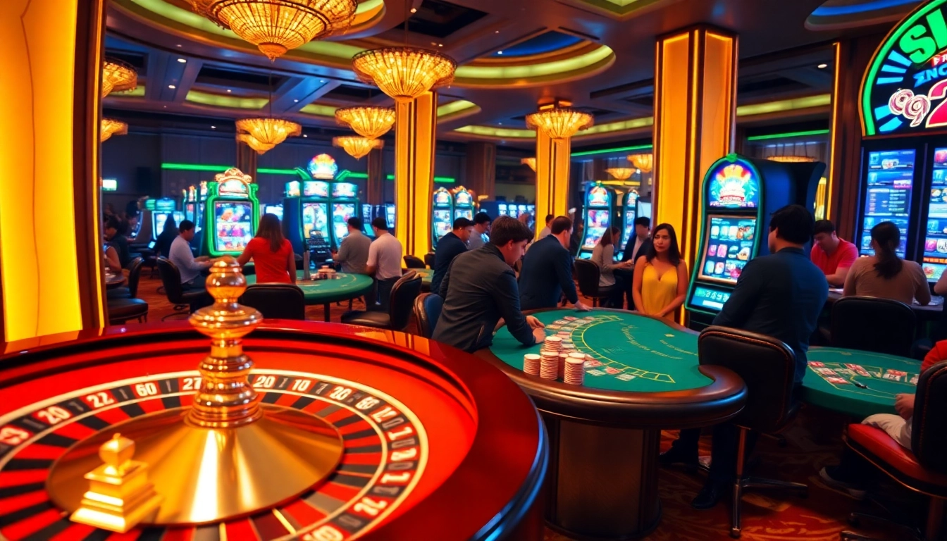 S666 casino players enjoying a thrilling experience at a luxurious gaming table.