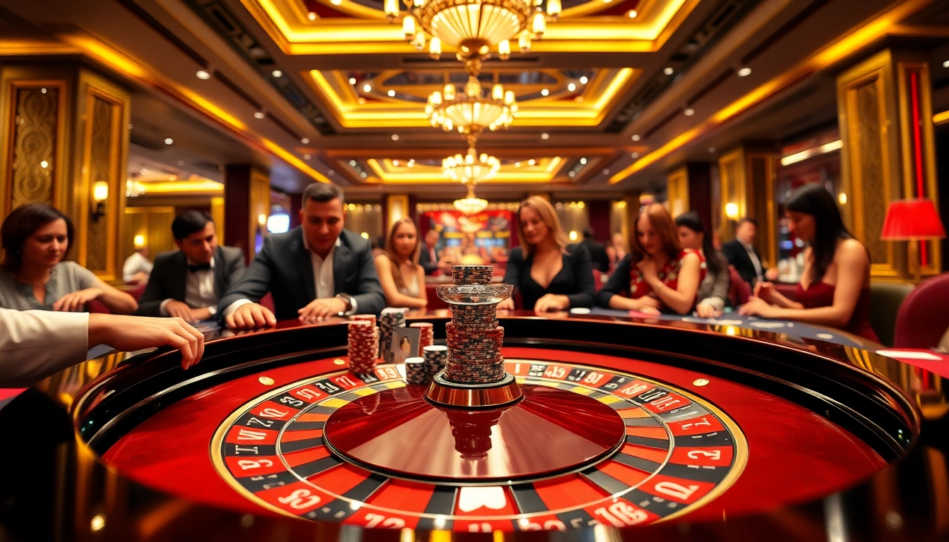 Players engaging in a thrilling game of roulette at rr 88 casino table with vibrant ambiance.