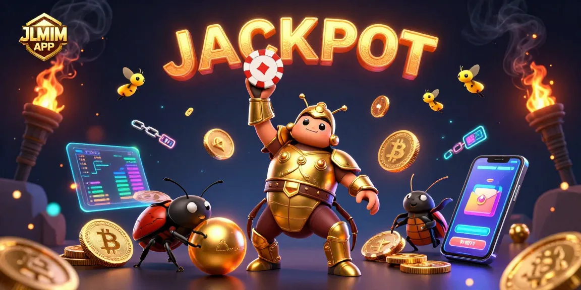 Experience big wins with the JLMMM APP in a vibrant 3D casino scene packed with action and energy.