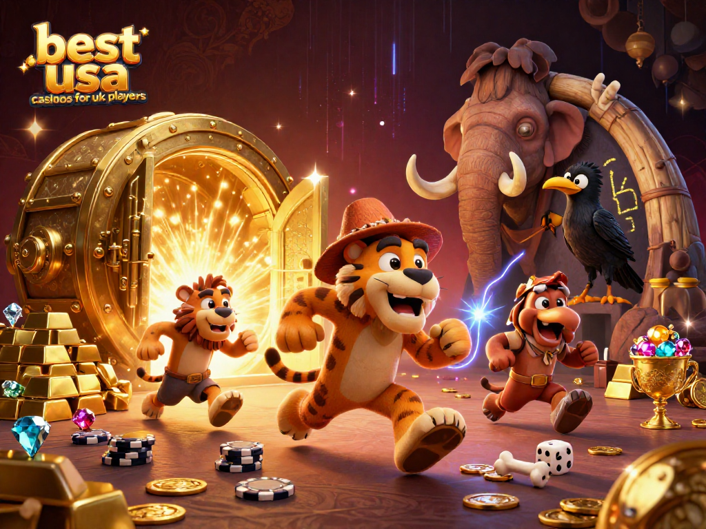 Join the fun at the best USA casinos for UK players, where vibrant games and treasures await!