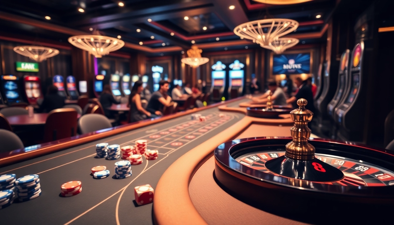 XIN88 online casino table with vibrant poker chips and players immersed in a thrilling game.