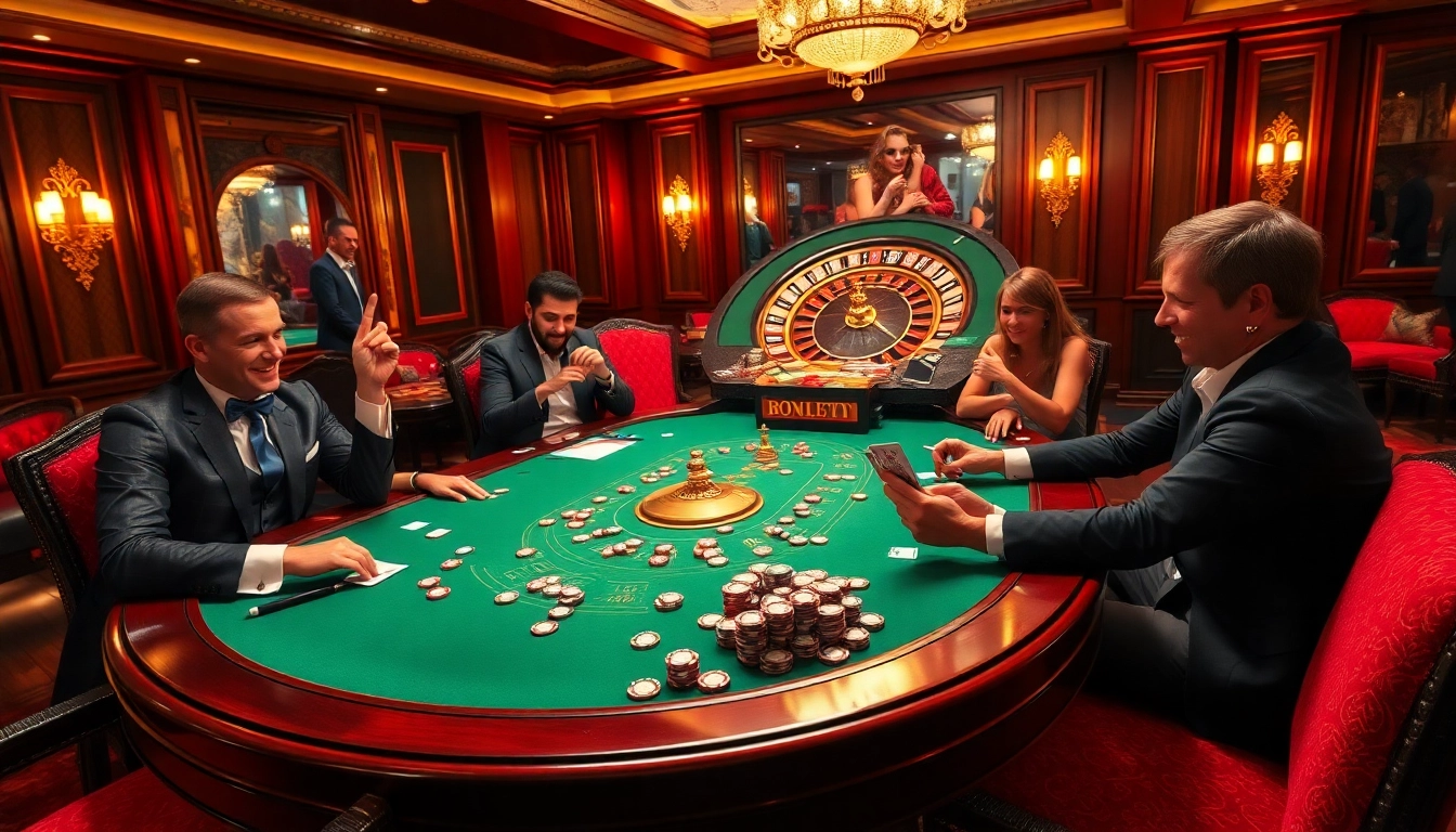 Experience the thrill of winning at 68VIP's luxurious casino games with vibrant poker tables.