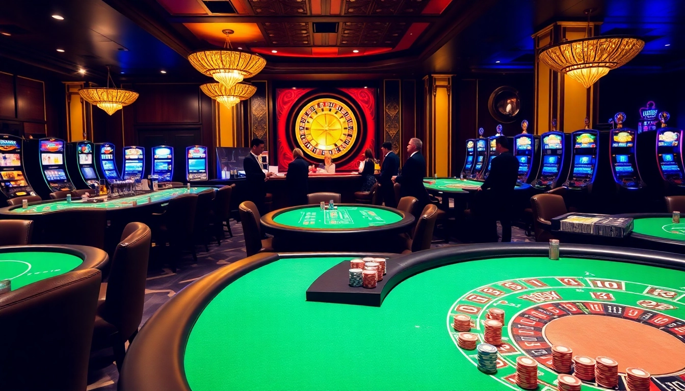 Experience thrilling gameplay at https://mm88.agency/ with vibrant casino interiors and exciting poker sessions.