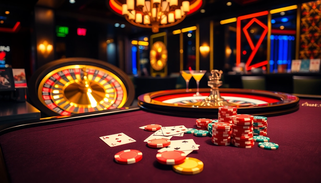 Hitclub features thrilling casino gameplay with vibrant roulette and poker tables.