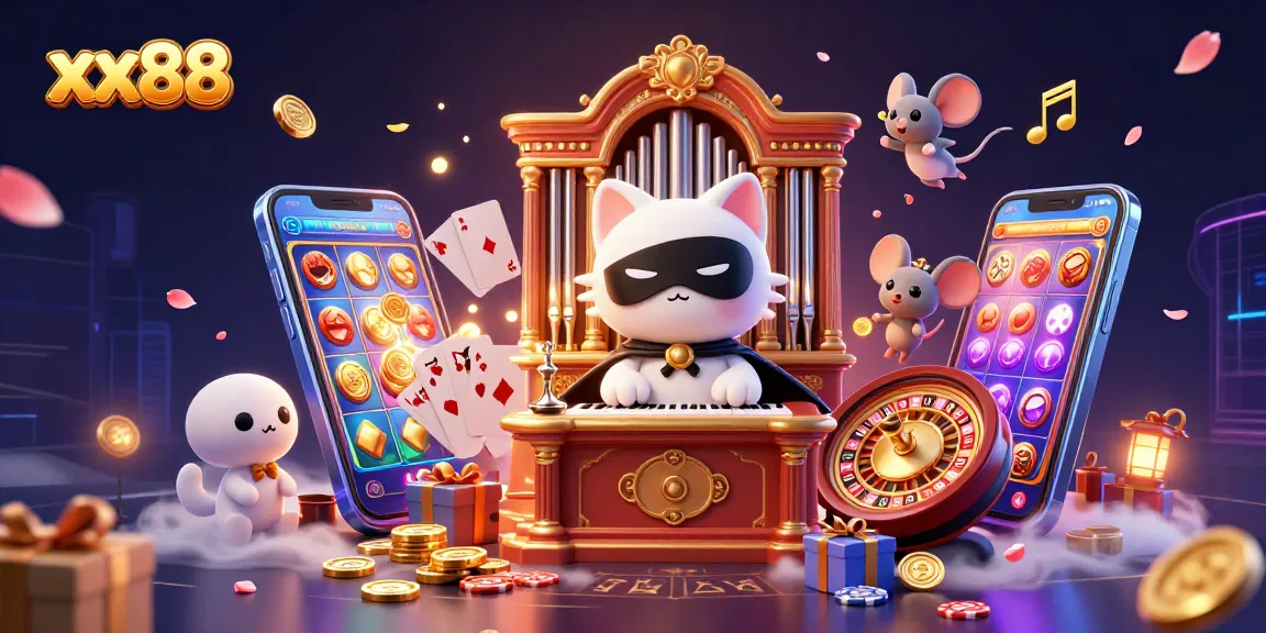 xx88 players enjoying colorful slot games and casino action with a phantom mascot connection