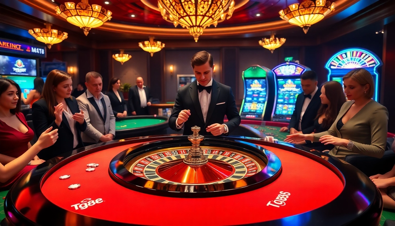 Experience thrilling casino action at TG88 while playing roulette with professional dealers.