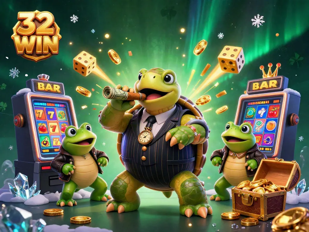 Engage in thrilling casino experiences at 32 WIN with dynamic characters and vibrant gaming elements.