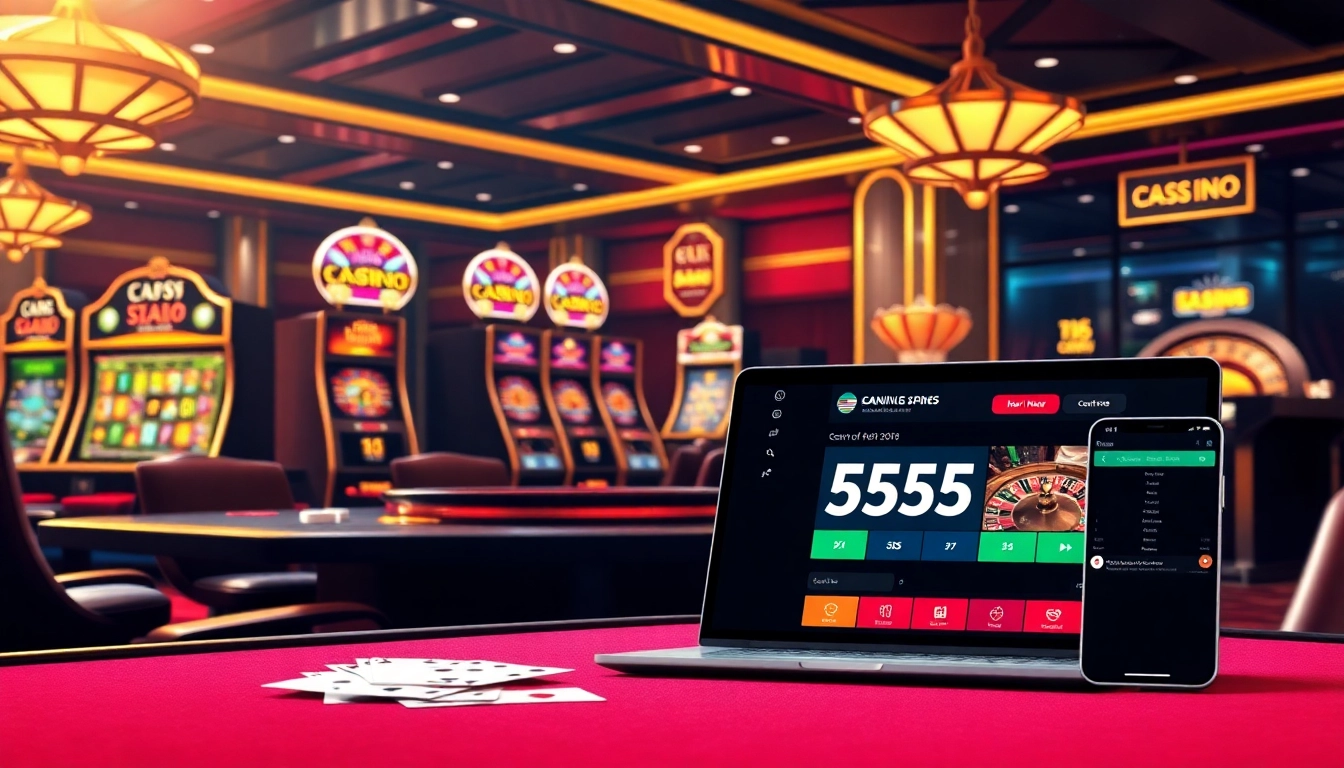 Experience the excitement of online gambling at https://555win5.co.com/ with luxurious casino visuals.