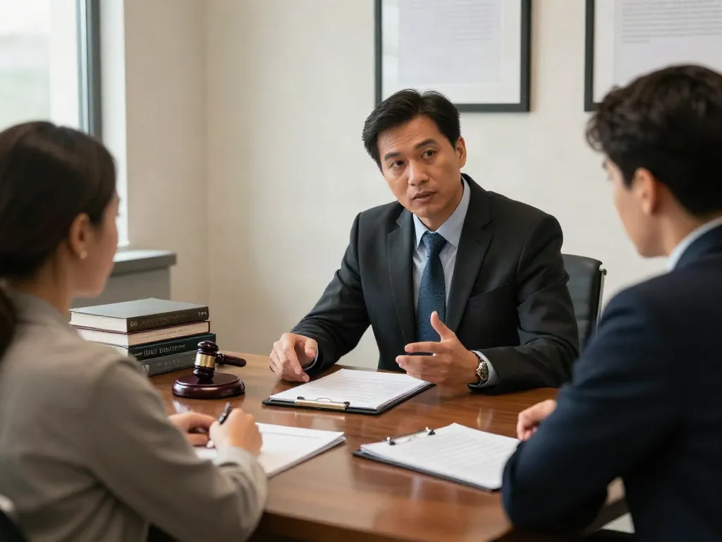 Consultation with an attorney discussing Cobb County DUI defenses in a professional setting.