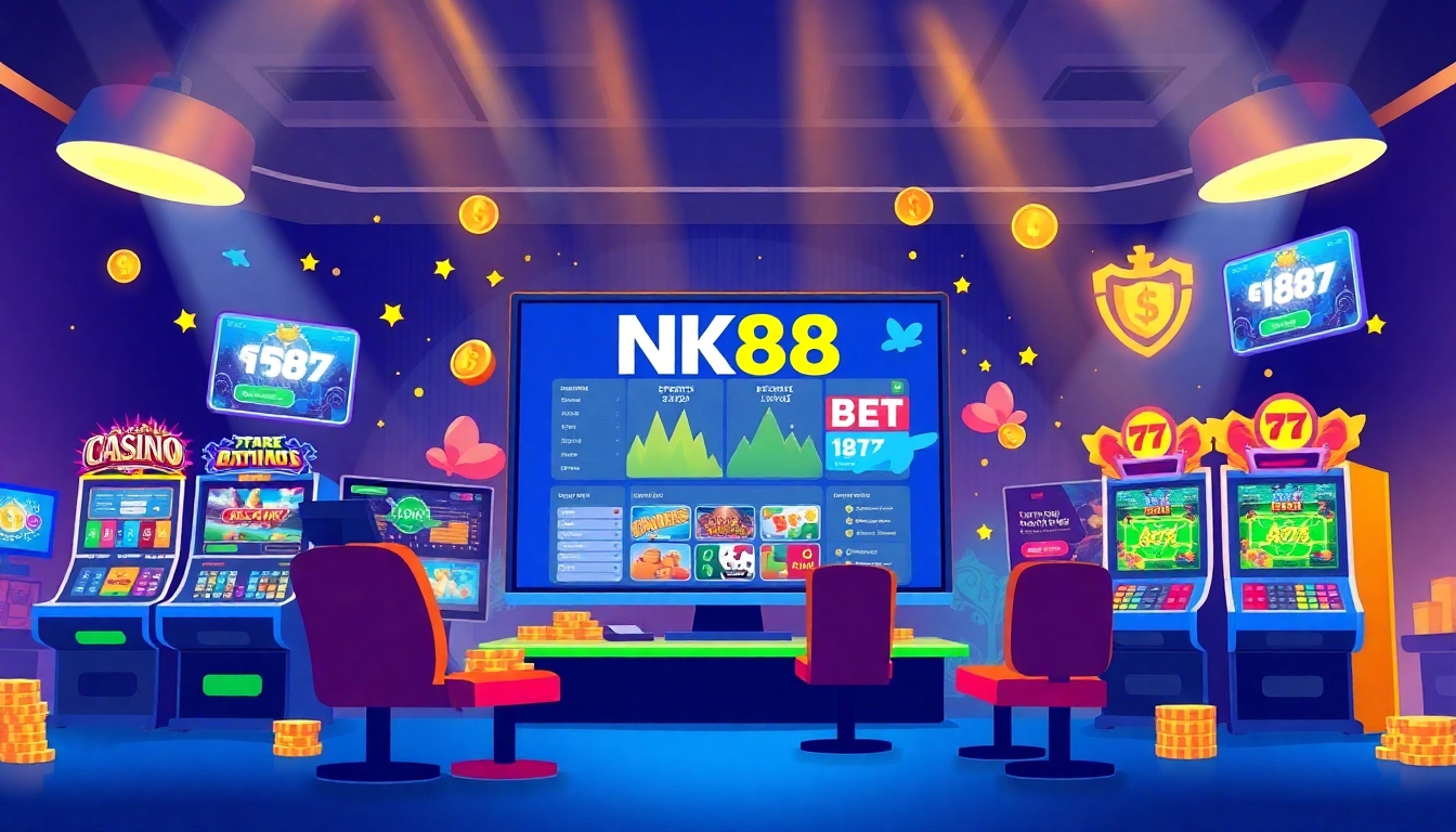Discover the engaging experience of nk88 bet, showcasing an exciting online gaming interface.