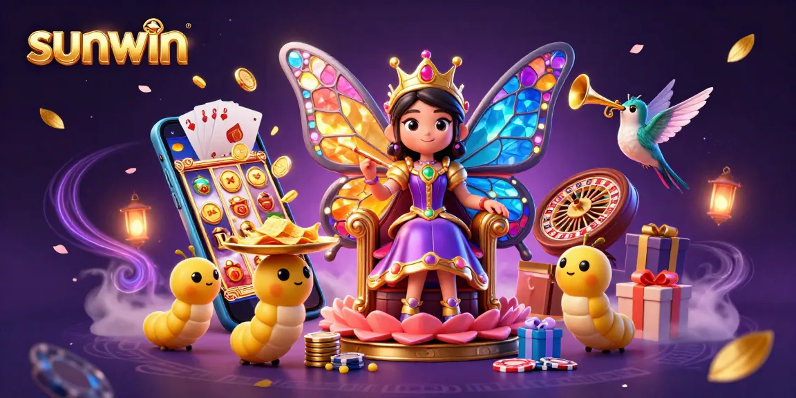 Experience thrilling wins at sunwin with a vibrant scene of gaming excitement and colorful visuals.