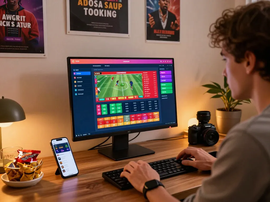 Engaging in rikbet online betting with a lively interface and sports statistics.