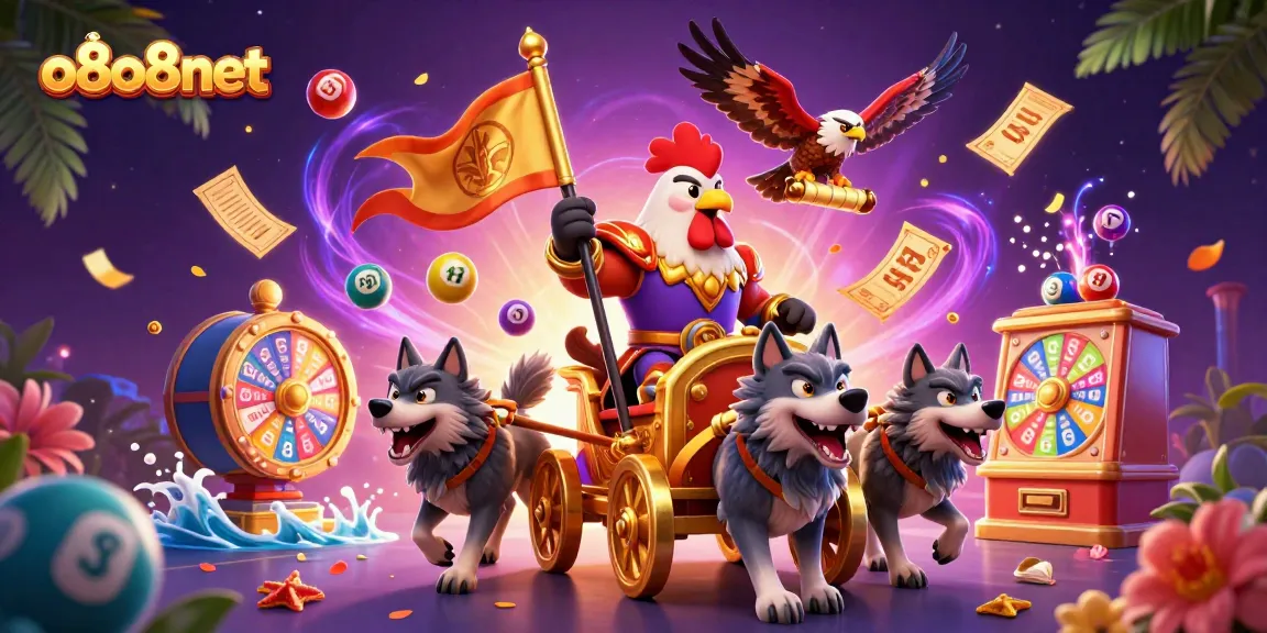 Experience thrilling games at o8o8net featuring vibrant casino visuals and dynamic lottery elements.