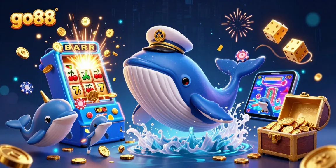 Experience thrilling wins with go88's vibrant casino adventure featuring playful sea creatures.