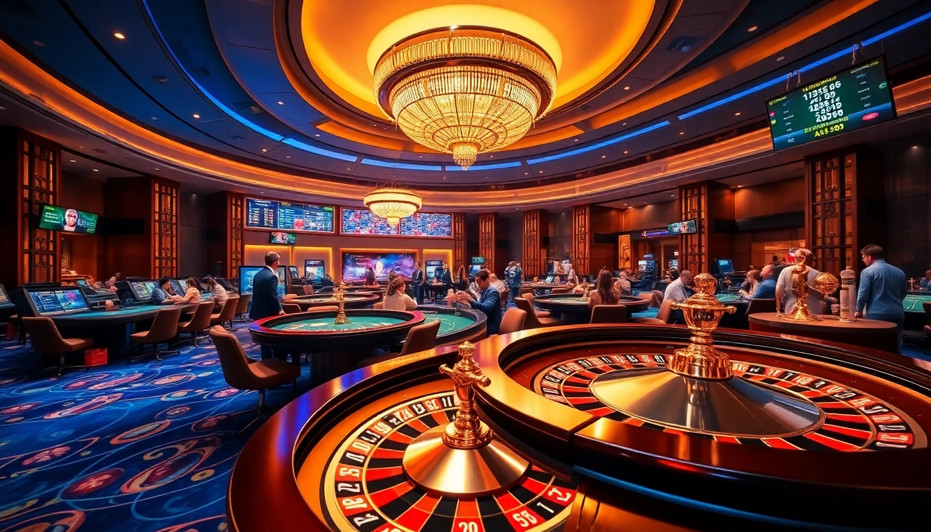 Betting area featuring Kèo Chấp 1:2 AU88 with vibrant tables and engaged players.