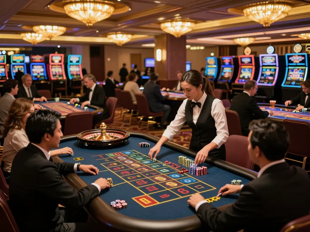 Players engaged in strategic roulette game at mm88 reisen, enjoying lively casino atmosphere