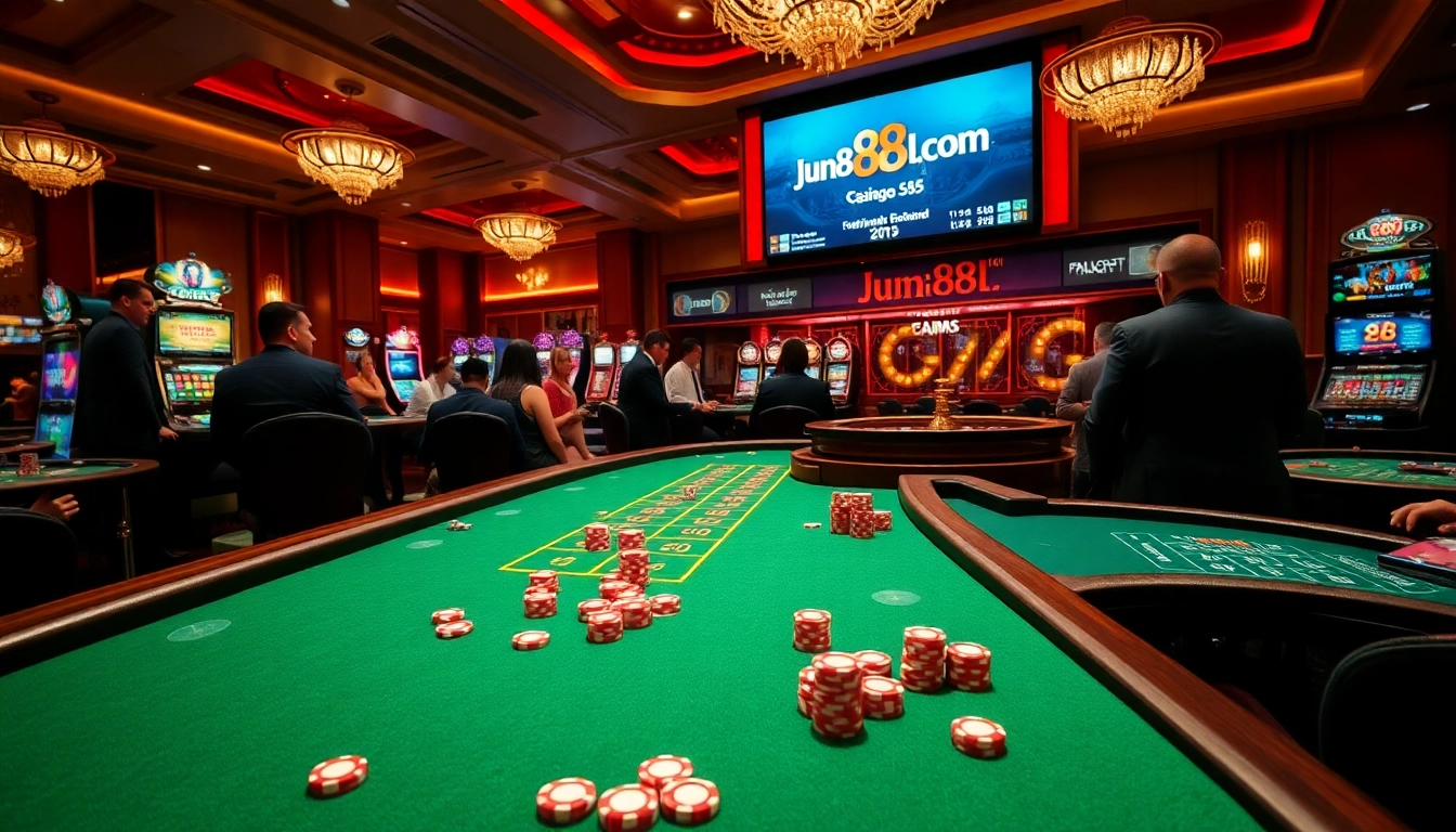 Experience thrilling gaming at jun88pl.com with vibrant casino tables and exciting players.