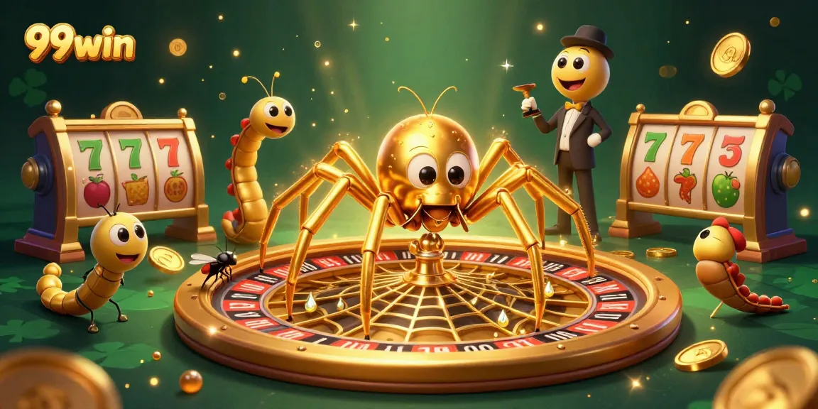 Experience thrilling bets with the 99win casino scene featuring vibrant characters and dynamic elements.
