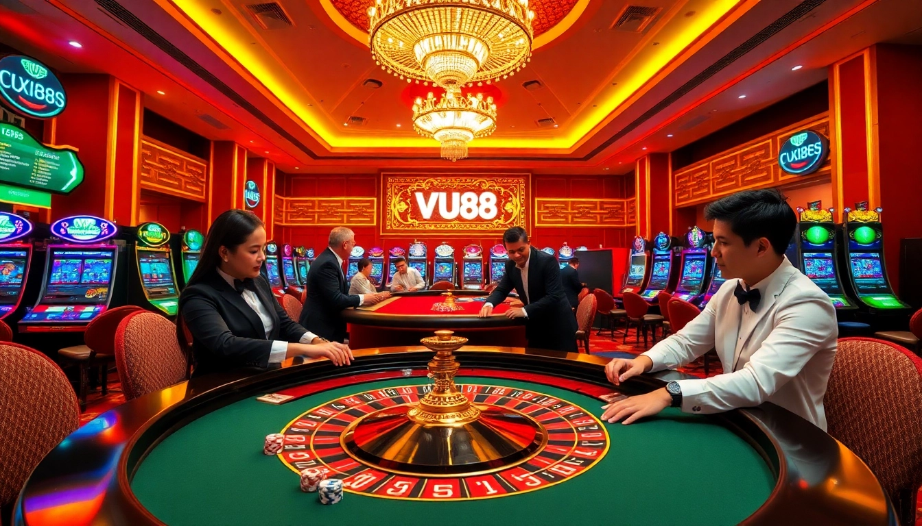 Experience the luxury and excitement of VU88 casino with engaging games and vibrant atmosphere.