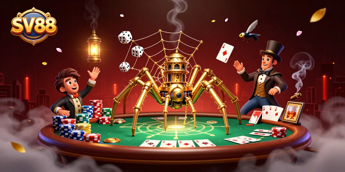 SV88 online casino features engaging characters and dynamic poker elements, creating an immersive gaming experience.