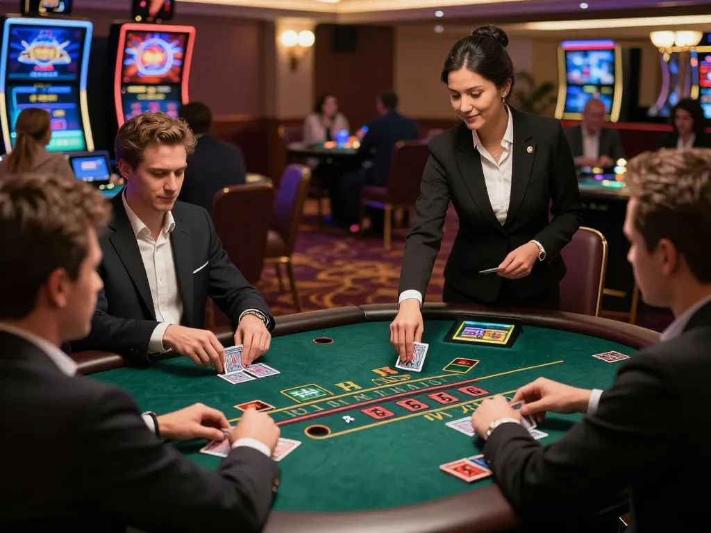 Players engaging in strategic blackjack gameplay on u888's online casino platform.