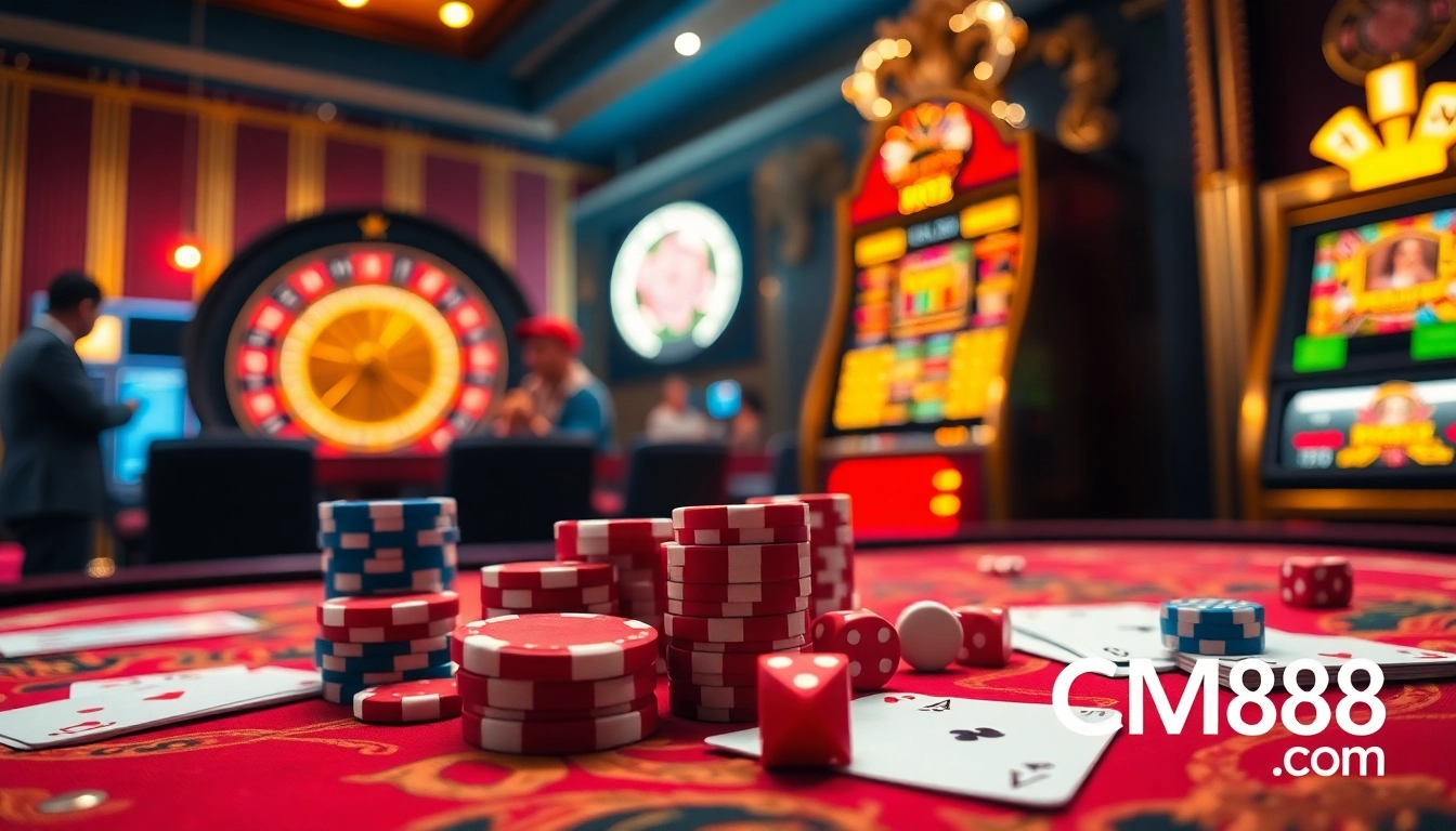 Experience thrilling gameplay at cm88 com with vibrant casino tables and poker action.