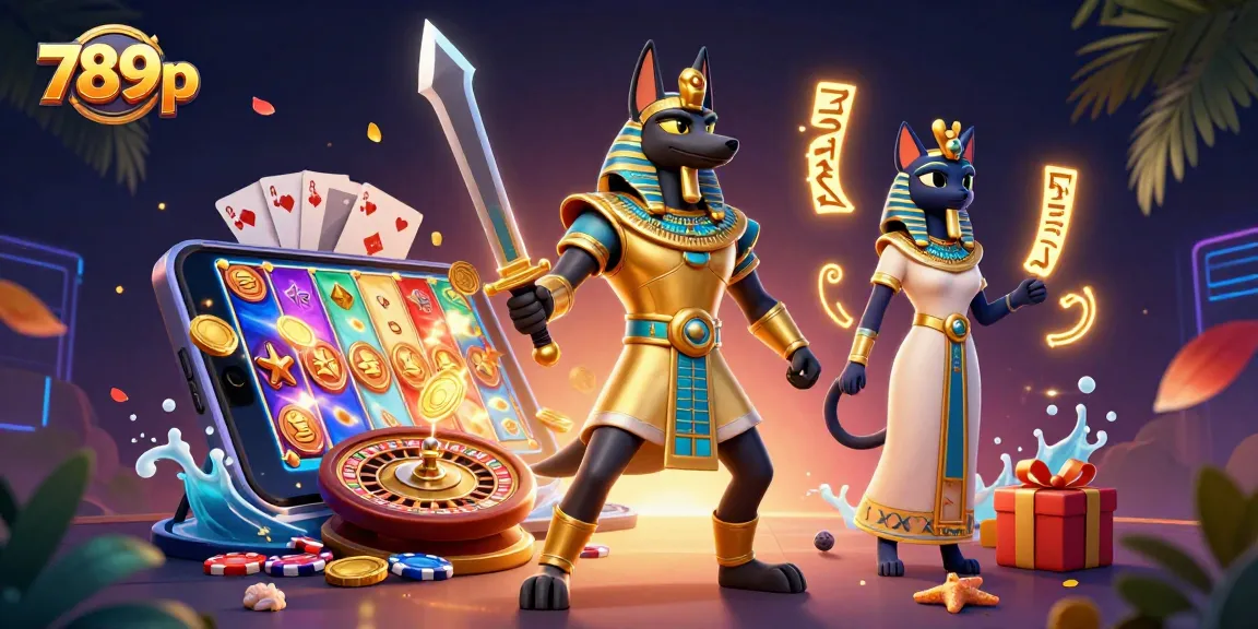 Join the action at 789p, where an Egyptian warrior battles for fortune in an exciting casino world.
