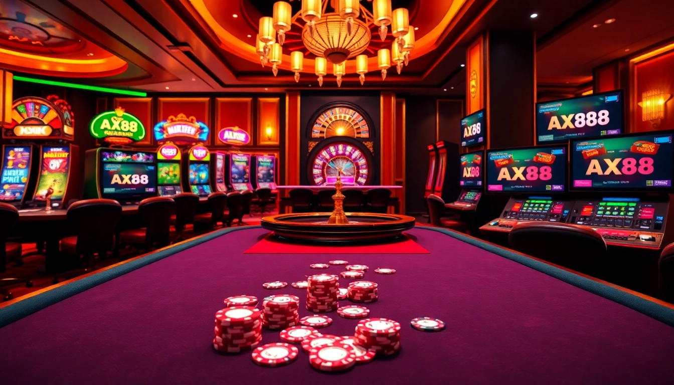 Experience the thrill of gambling at https://ax88.bid/ with vibrant casino tables and exciting games.