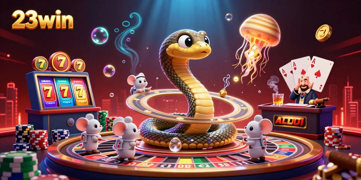 23win players betting on a vibrant roulette wheel with cosmic characters in an ultra-detailed 3D scene.