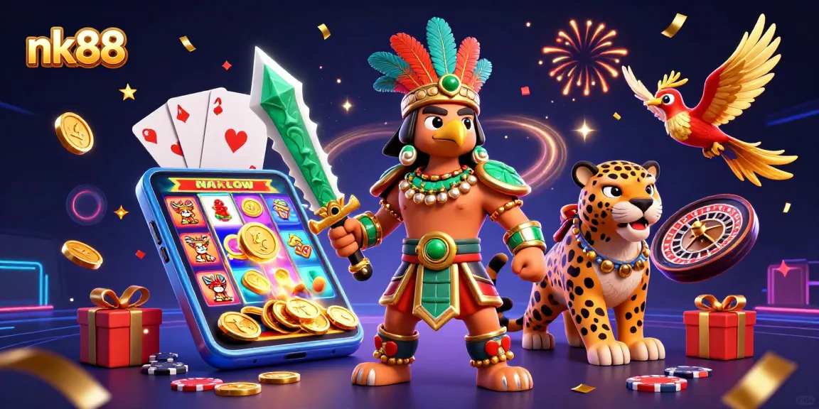 Engage with thrilling slot adventures on nk88 featuring dynamic characters and vibrant casino elements.