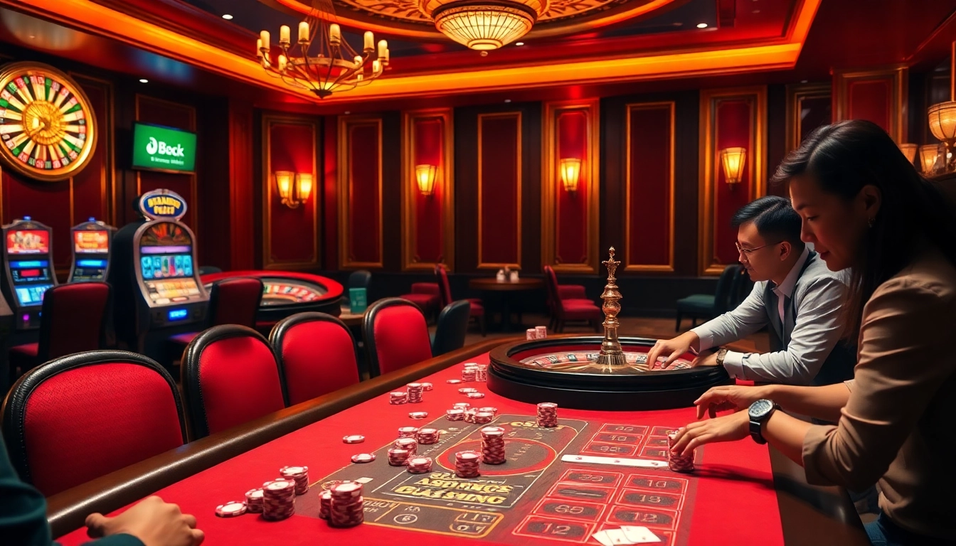 Intense focus at the u88 casino table as players strategize over poker chips.