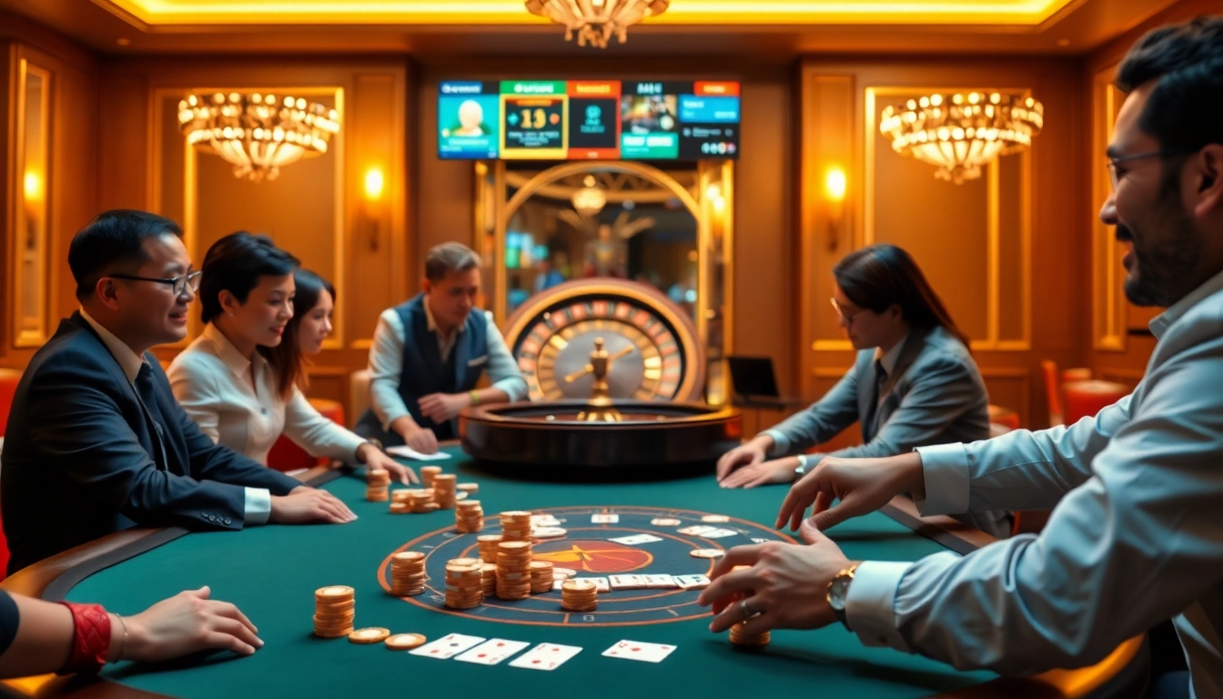 Experience the excitement of RR88c.pro with engaging casino games featuring vibrant poker tables and betting action.