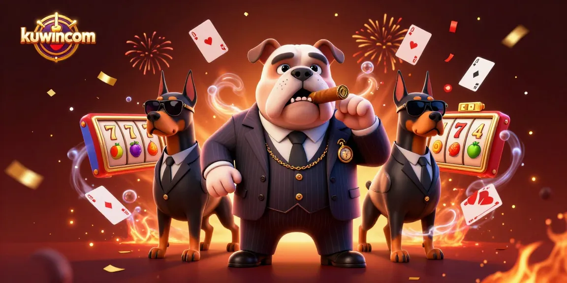 Experience thrilling gameplay at kuwincom with an engaging 3D casino illustration featuring exciting slot elements.