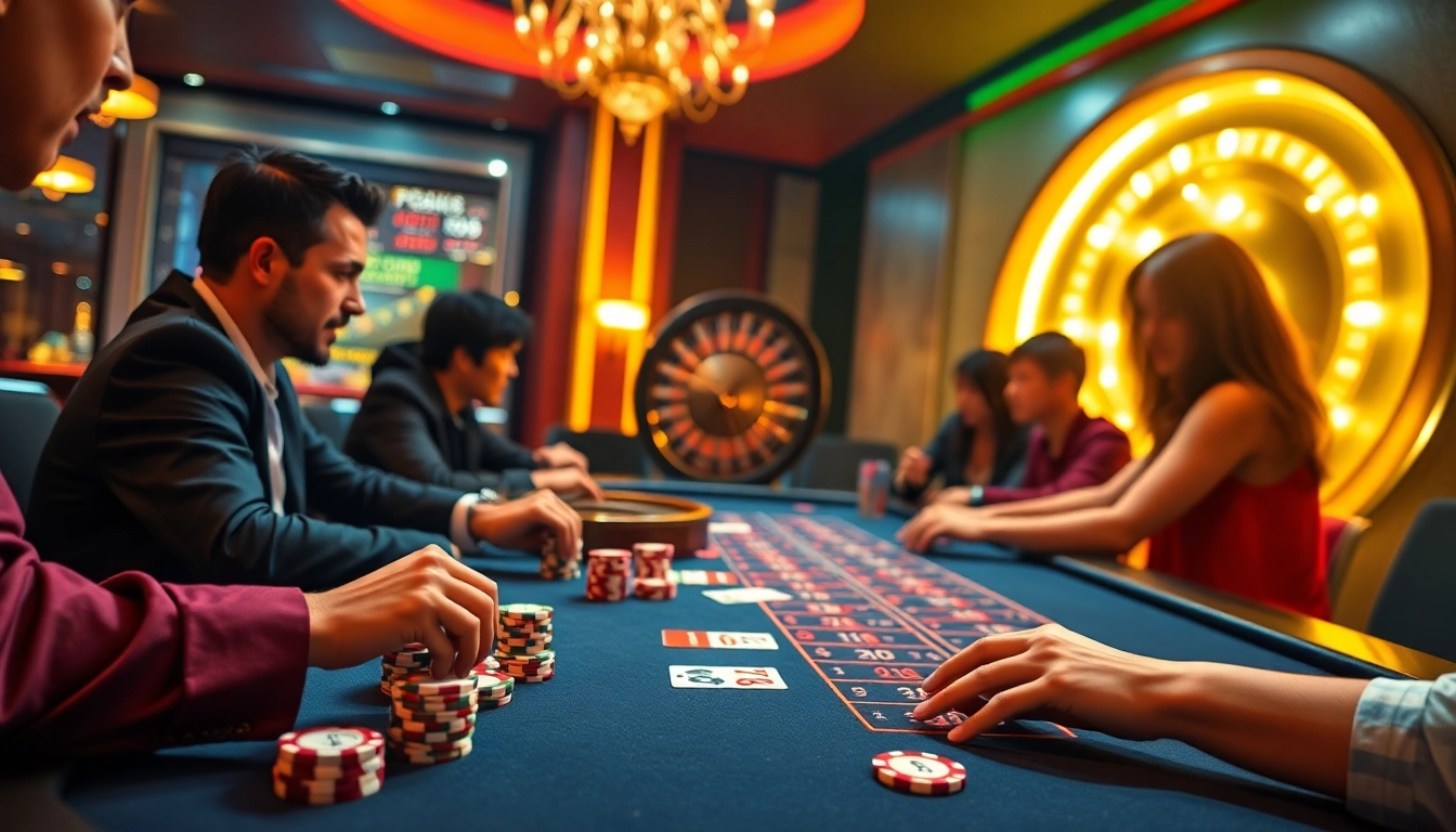 Experience the excitement of PG88 at a vibrant casino table filled with chips and cards.