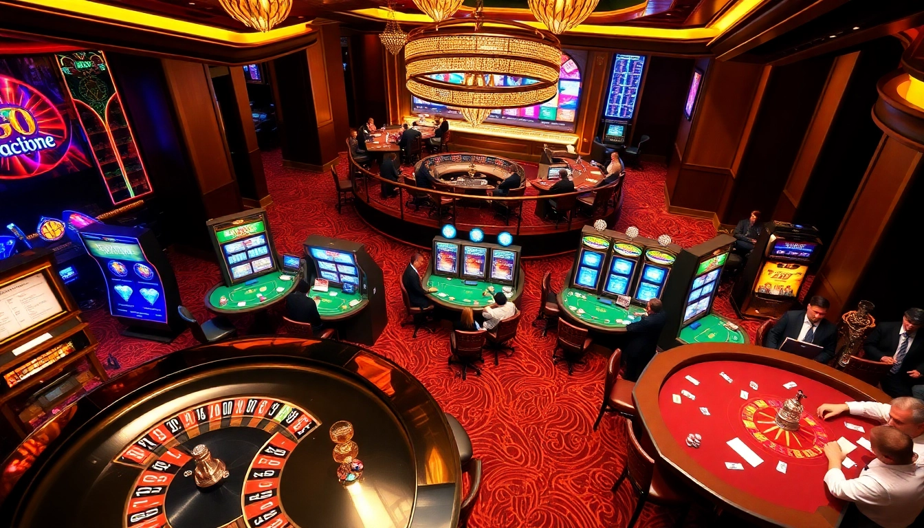 Experience thrilling gameplay at a casino with "go 88" roulette wheels and tables bursting with excitement.