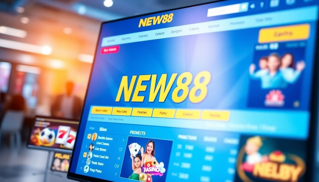 Explore the vibrant interface of new88go.com, showcasing diverse betting options and a user-friendly design.